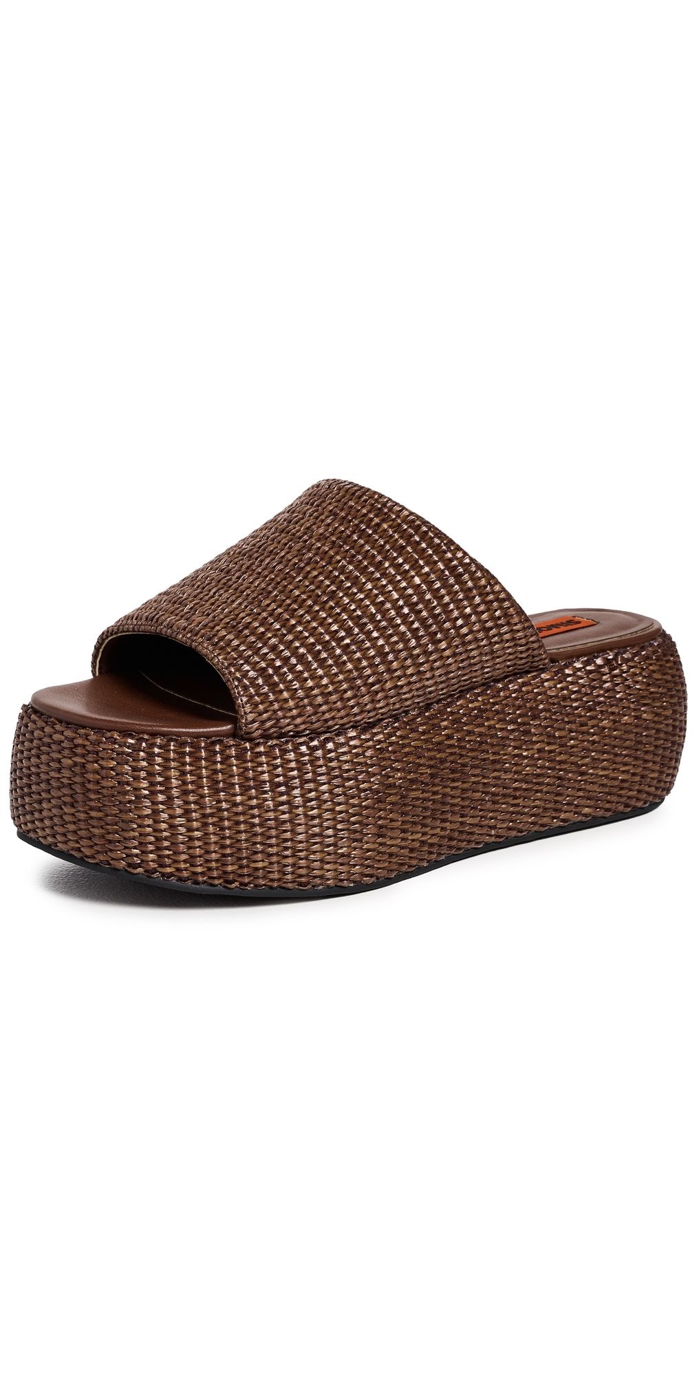 SIMONMILLER Raffia Cloudy Platforms Chocolate 39