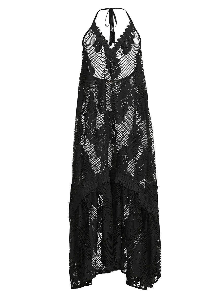 Women's Shea Halterneck Maxi Dress - Black - Size Large