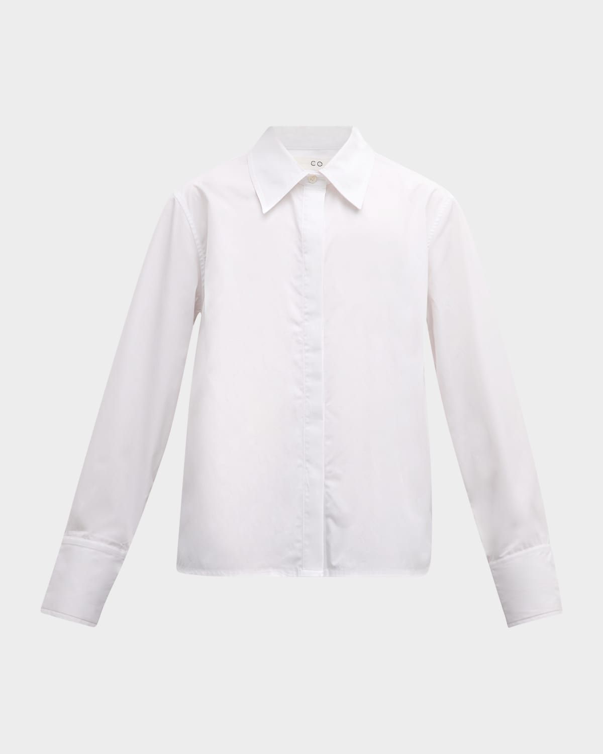 Fitted Button-Down Cotton Shirt