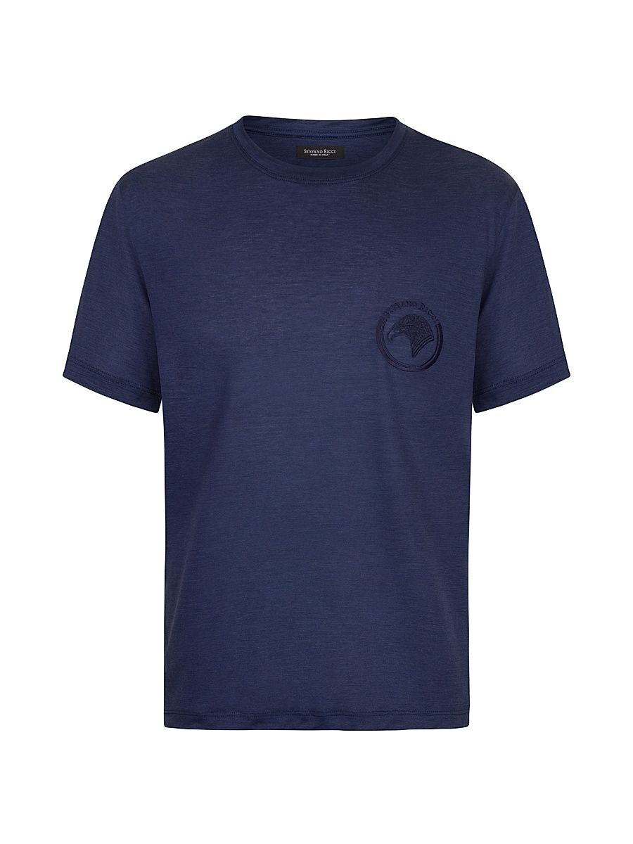Men's T-Shirt - Navy Blue - Size Medium