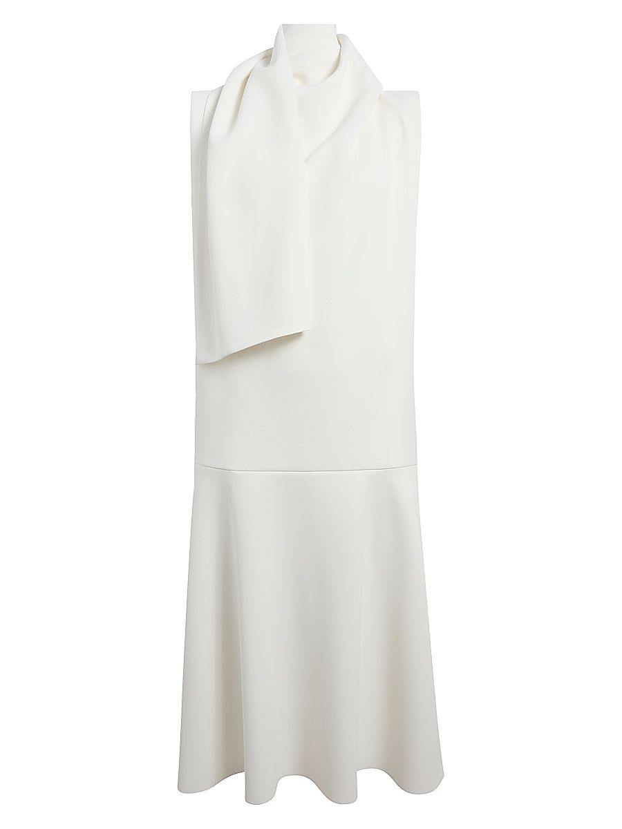 Women's Loell Scarf Midi-Dress - Chalk - Size 10