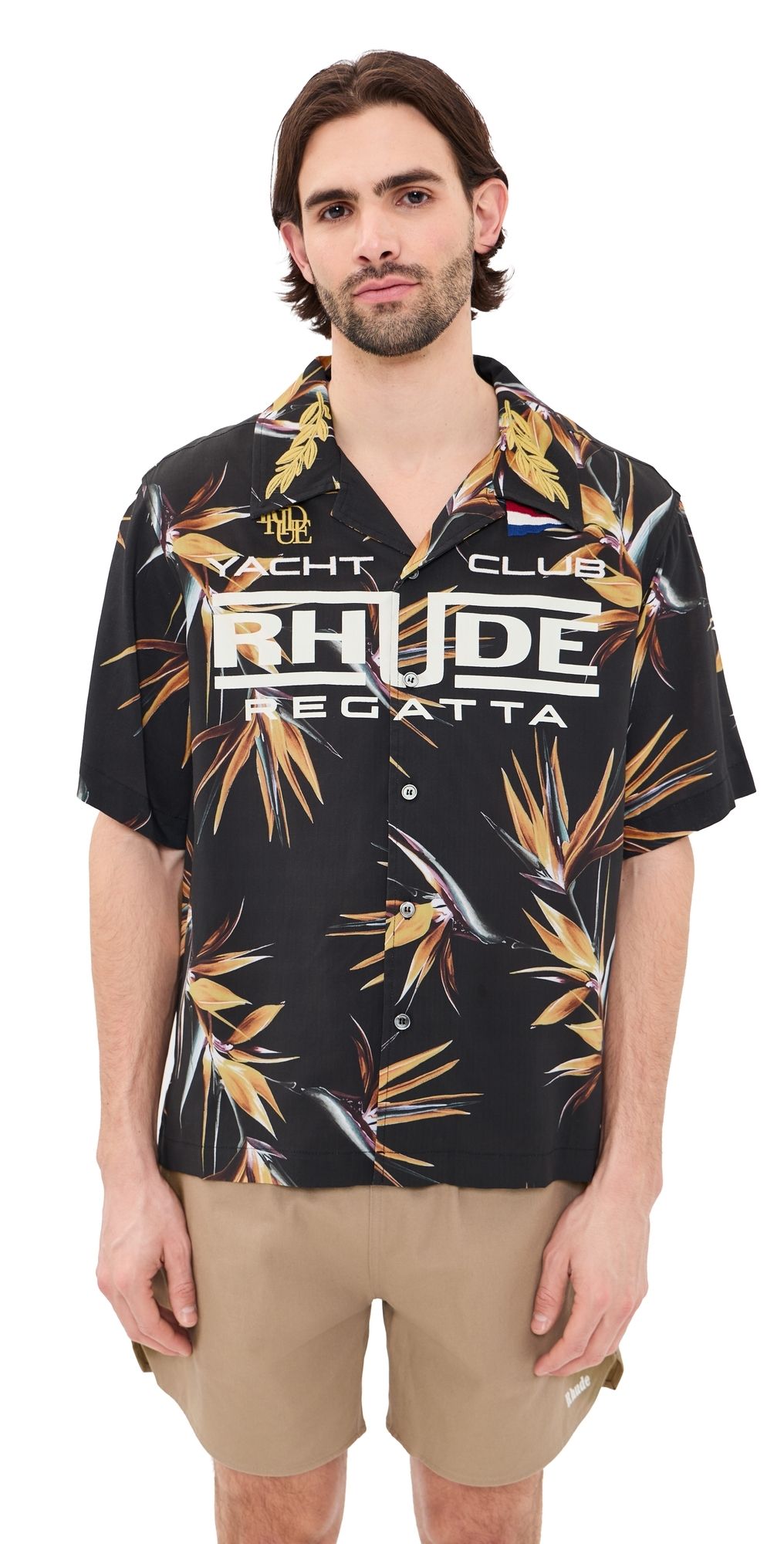 Rhude Rhude Regatta Club Hawaiian Shirt Multi/Yellow/White XL