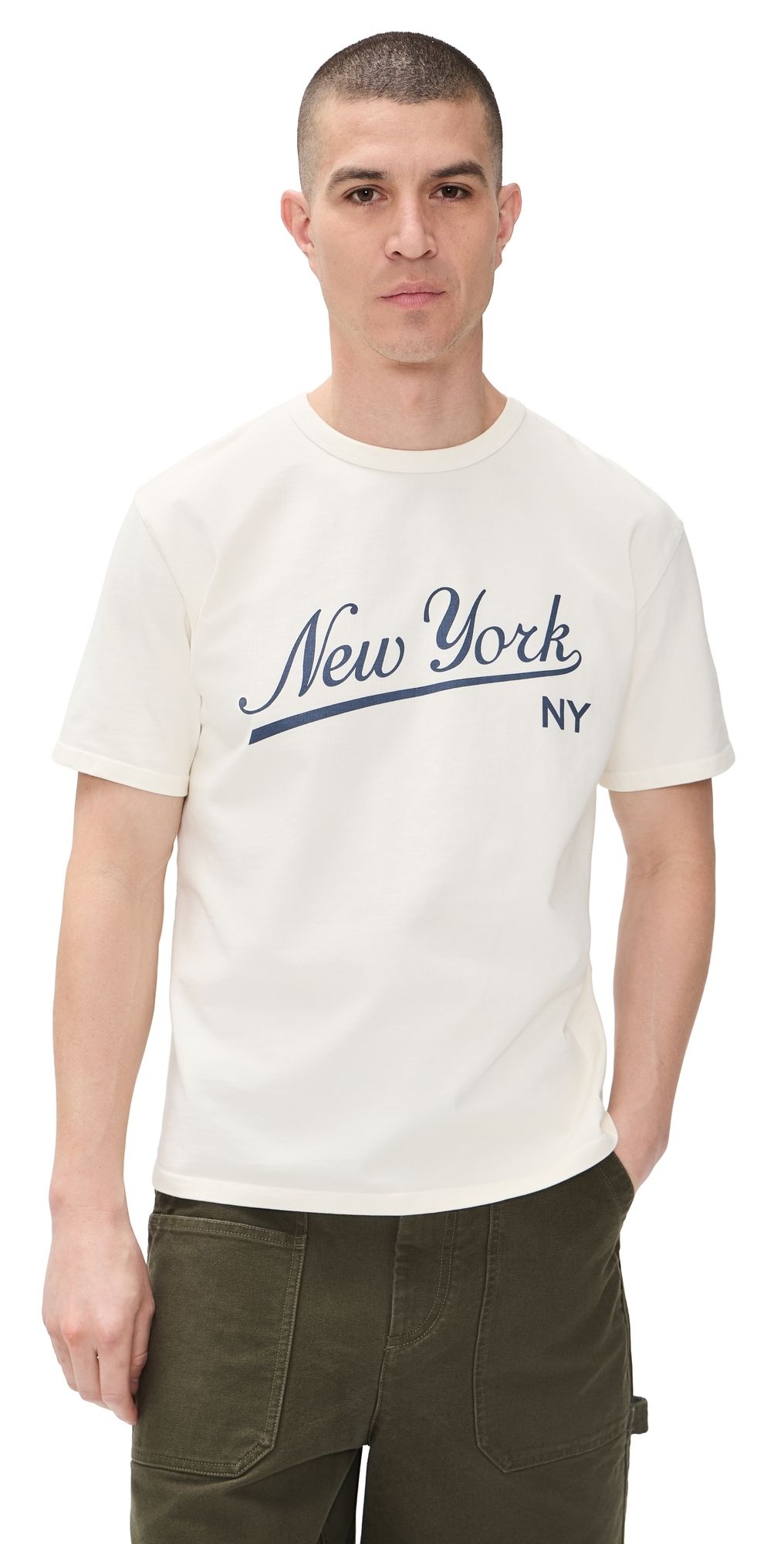 Knickerbocker Big League Heavyweight T-Shirt Milk S