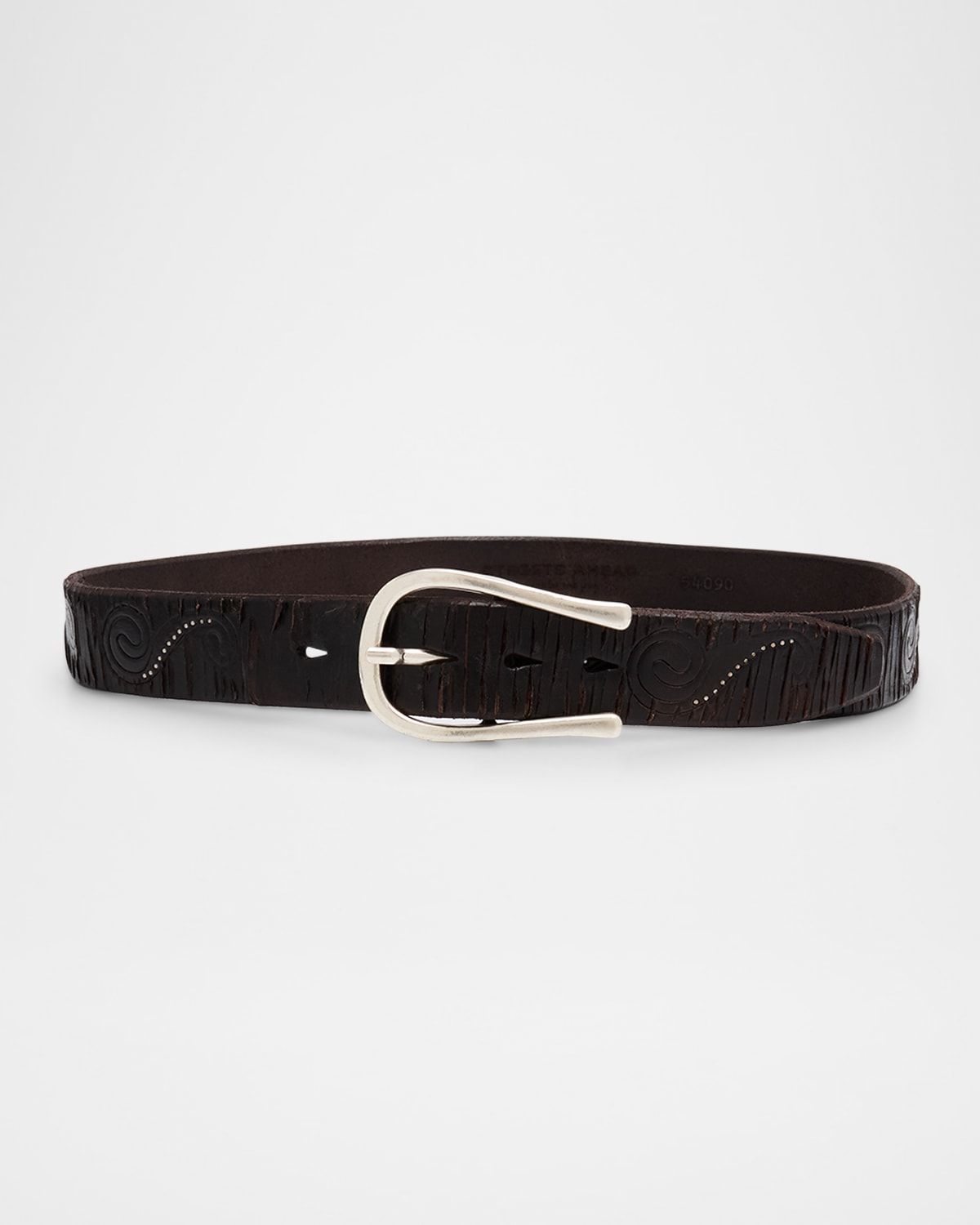 Embossed Leather Belt