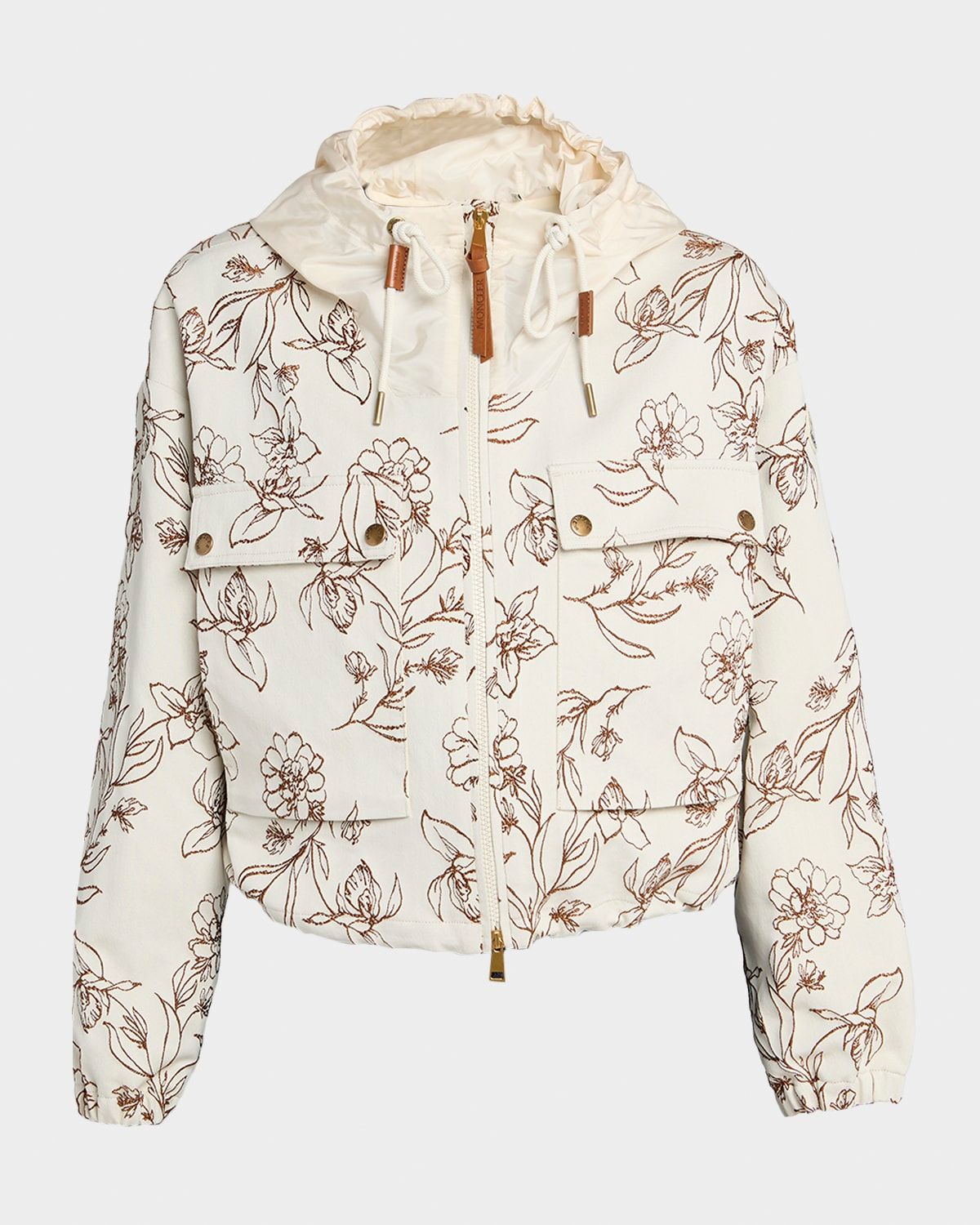 Nepeta Hooded Floral Print Jacket