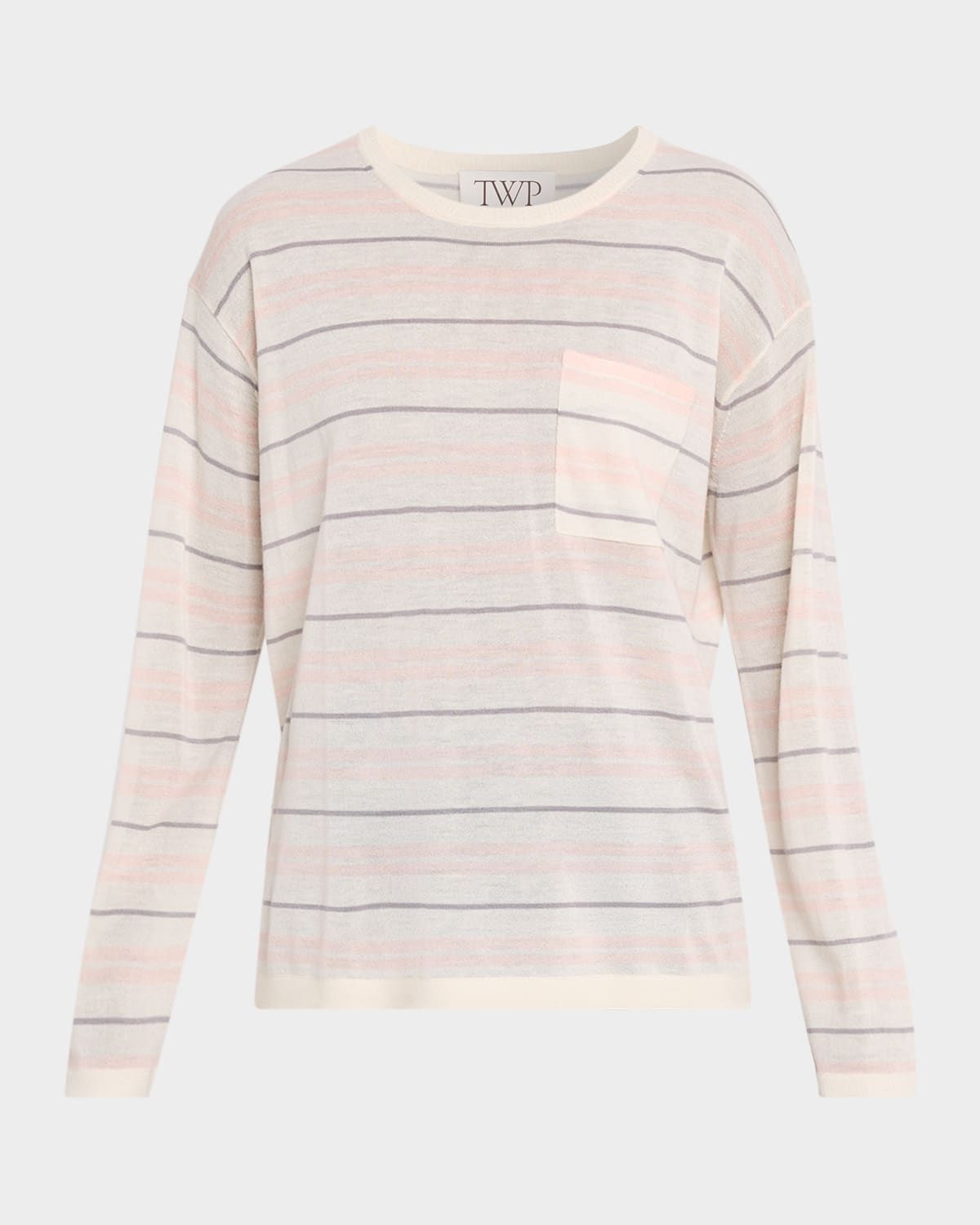 4Th St Striped Cashmere Top