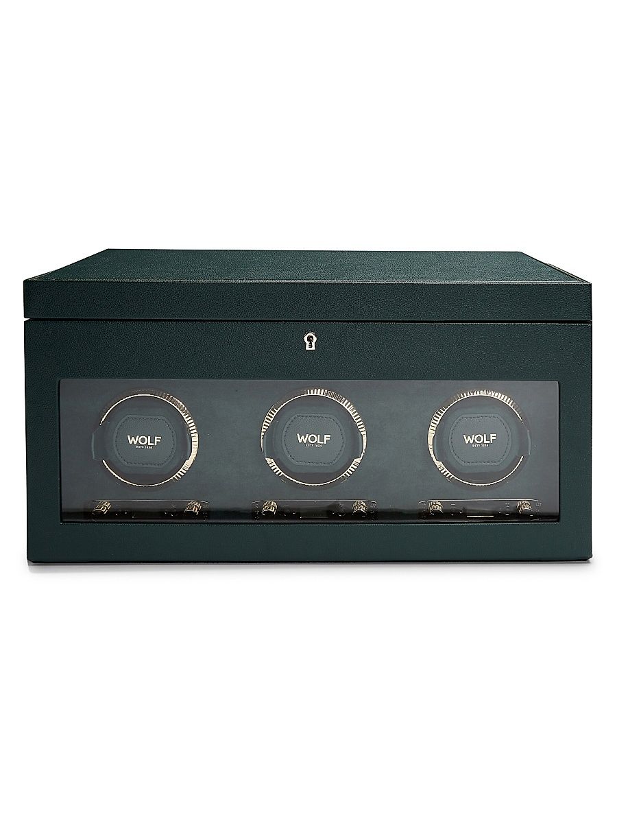 British Racing Green Triple Watch Winder
