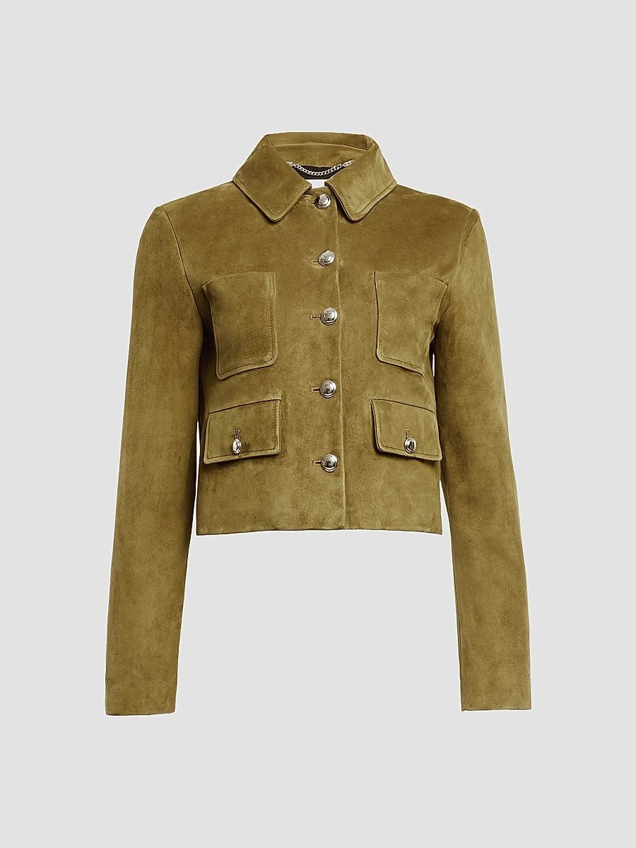 Women's Astley Suede Jacket - Breen - Size 12