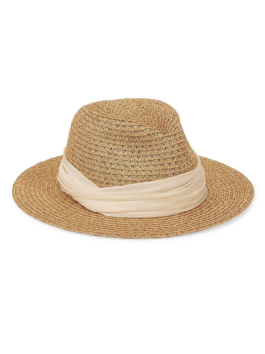 Women's Lillian Packable Woven Hat - Camel Gold