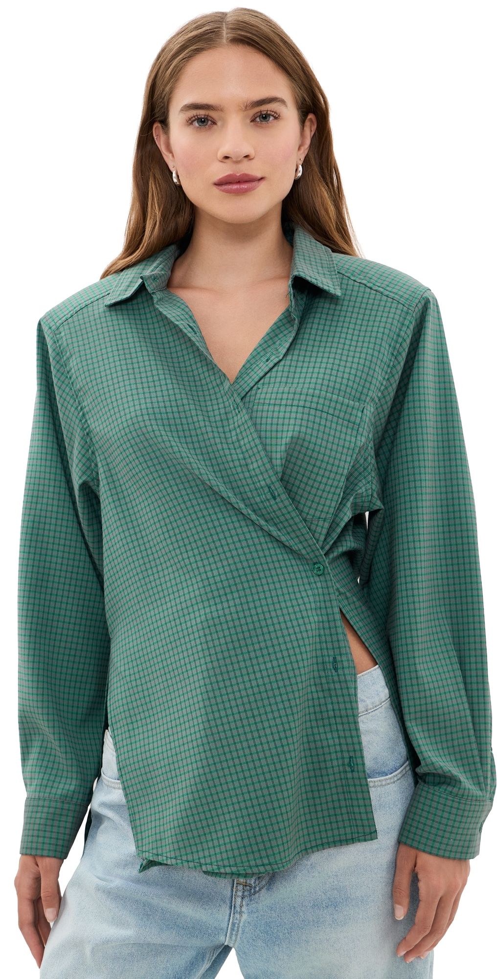 Lioness Notting Hill Shirt Forest Plaid S