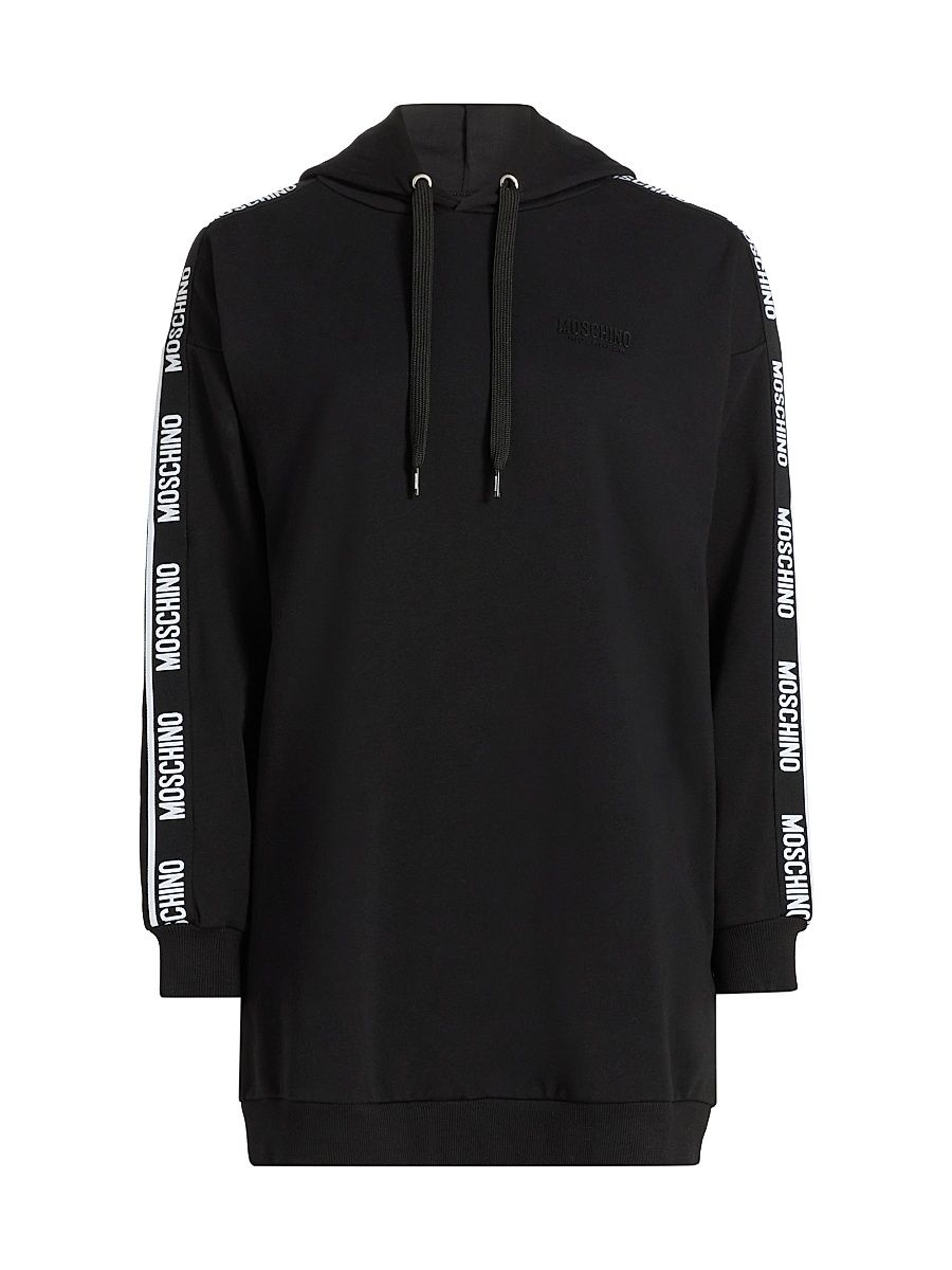 Women's Moschino Intimo Donna Logo Hoodie - Black - Size Large