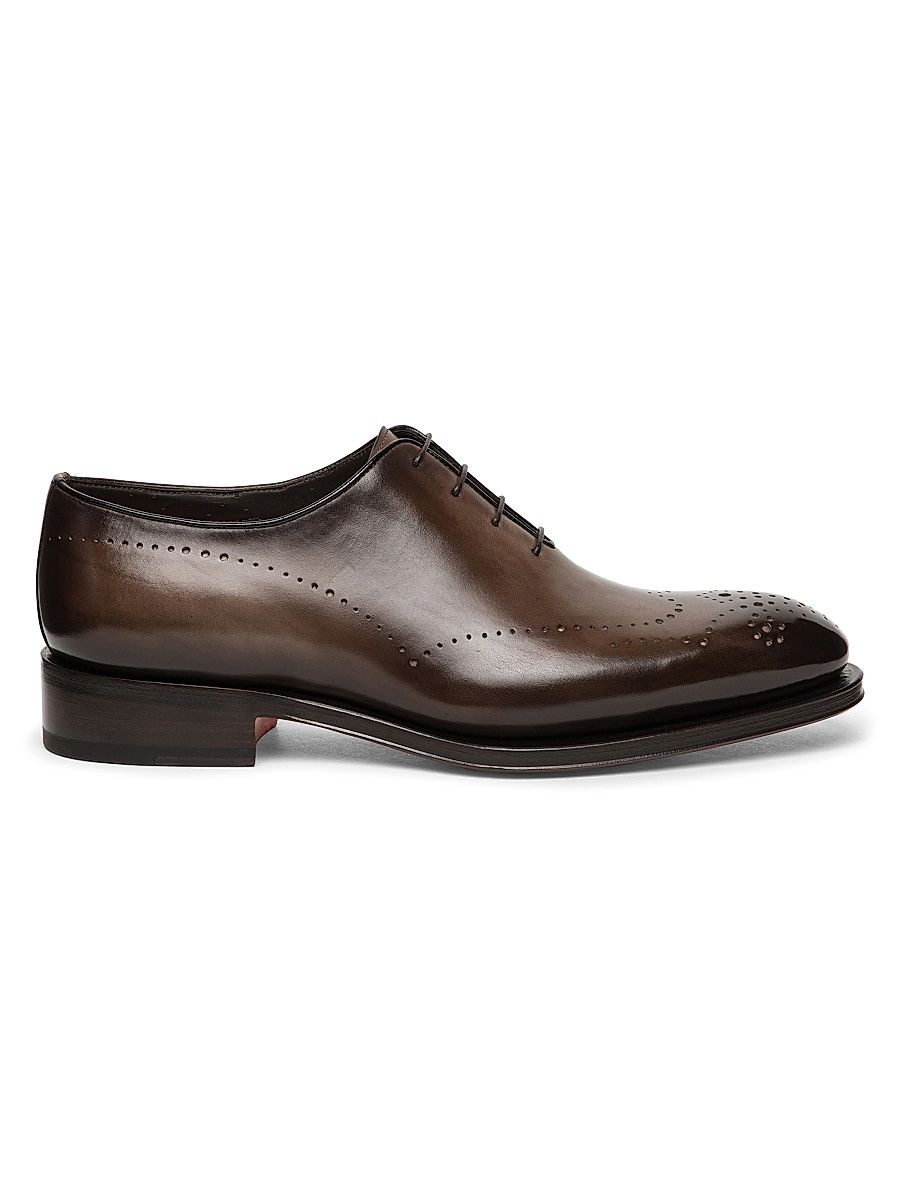 Men's Carter Wholecut Oxfords - Dark Brown - Size 12