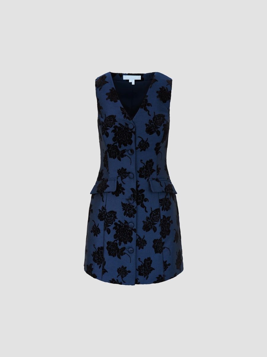 Hill House Home Women's The Rio Dress - Twilight Brocade - Size XL