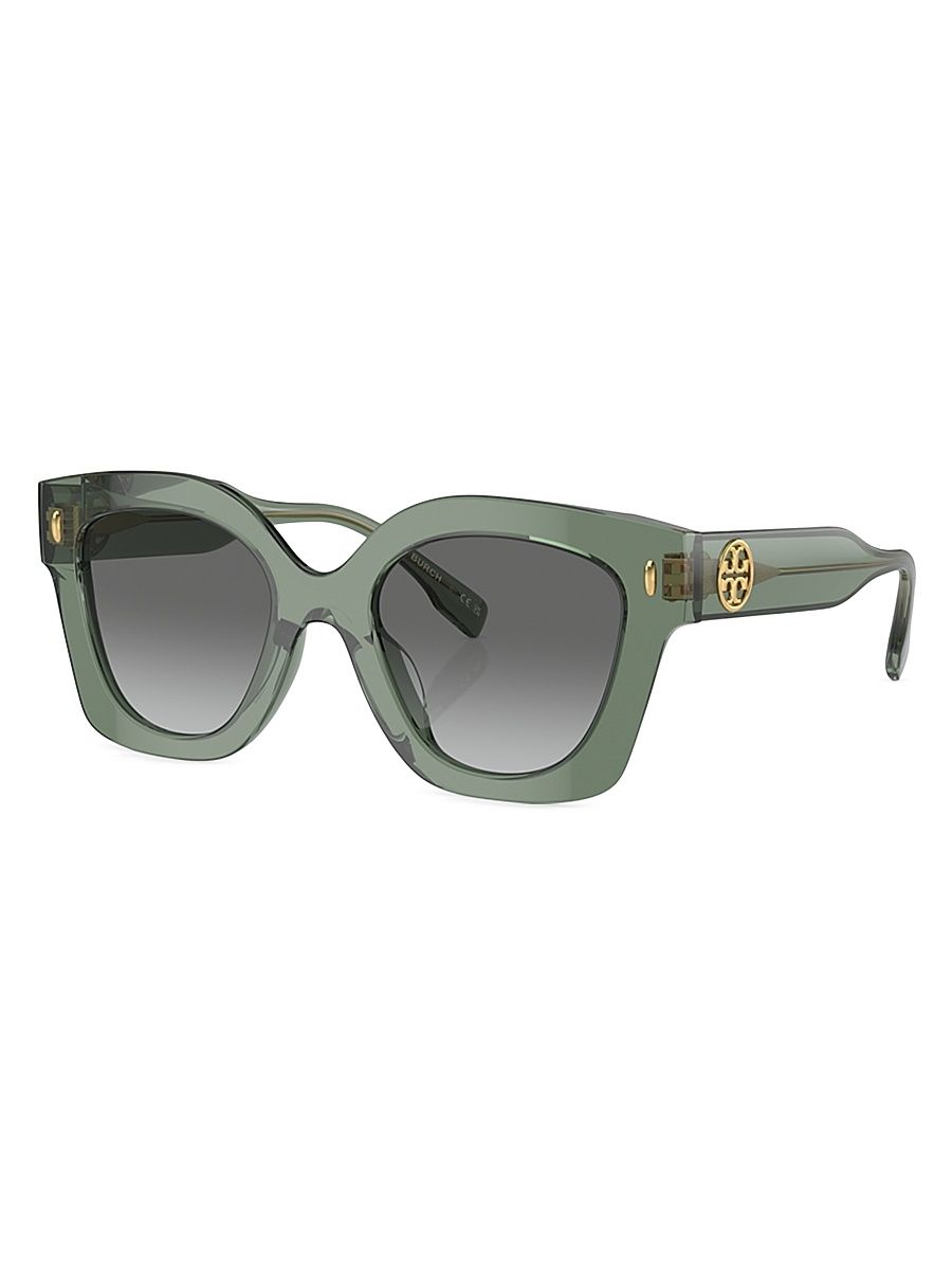 Women's 49MM Cat-Eye Sunglasses - Transparent Sage Gradient