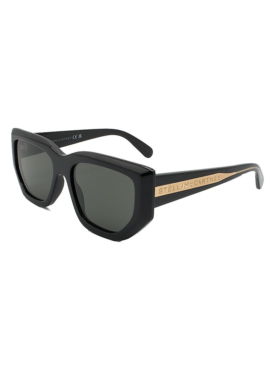 Women's 2001 54MM Geometric Sunglasses - Dark Green
