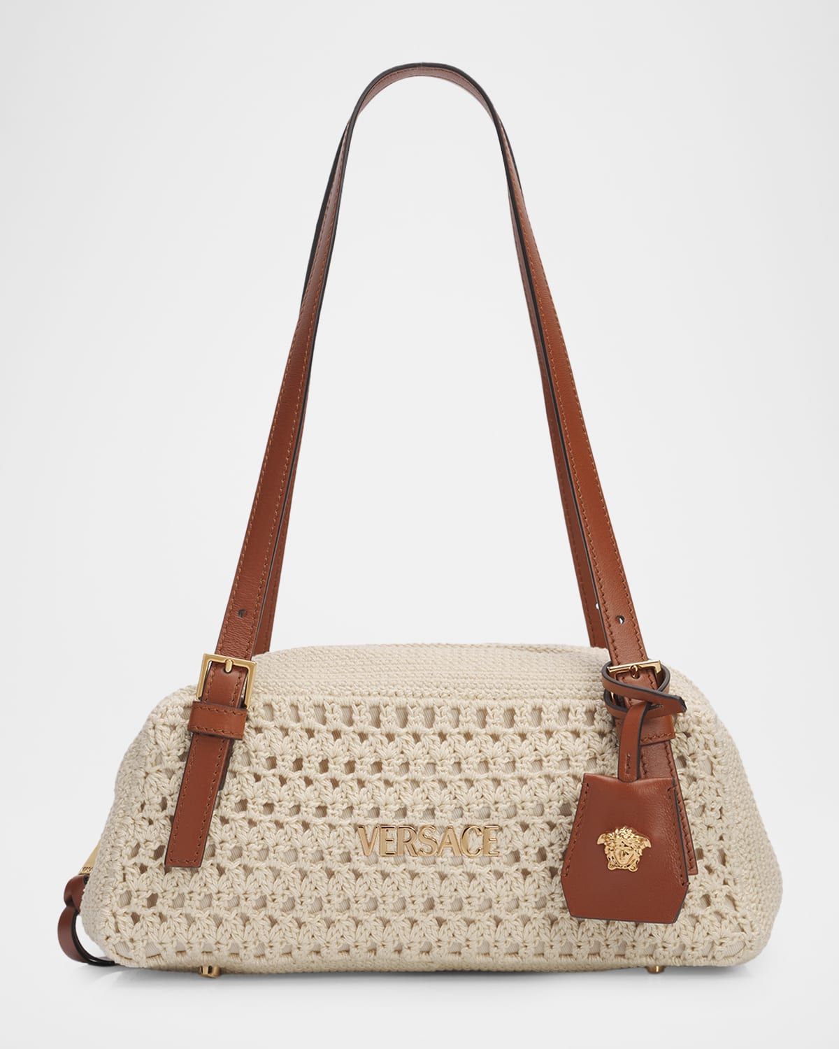 Crochet Cotton Bowling Shoulder Bag
