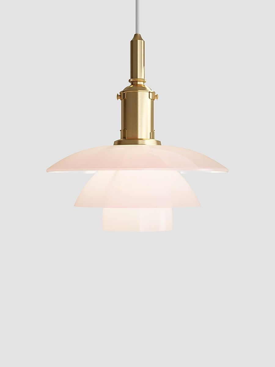 PH 3/3 Glass 12" Pendant Light - Pink