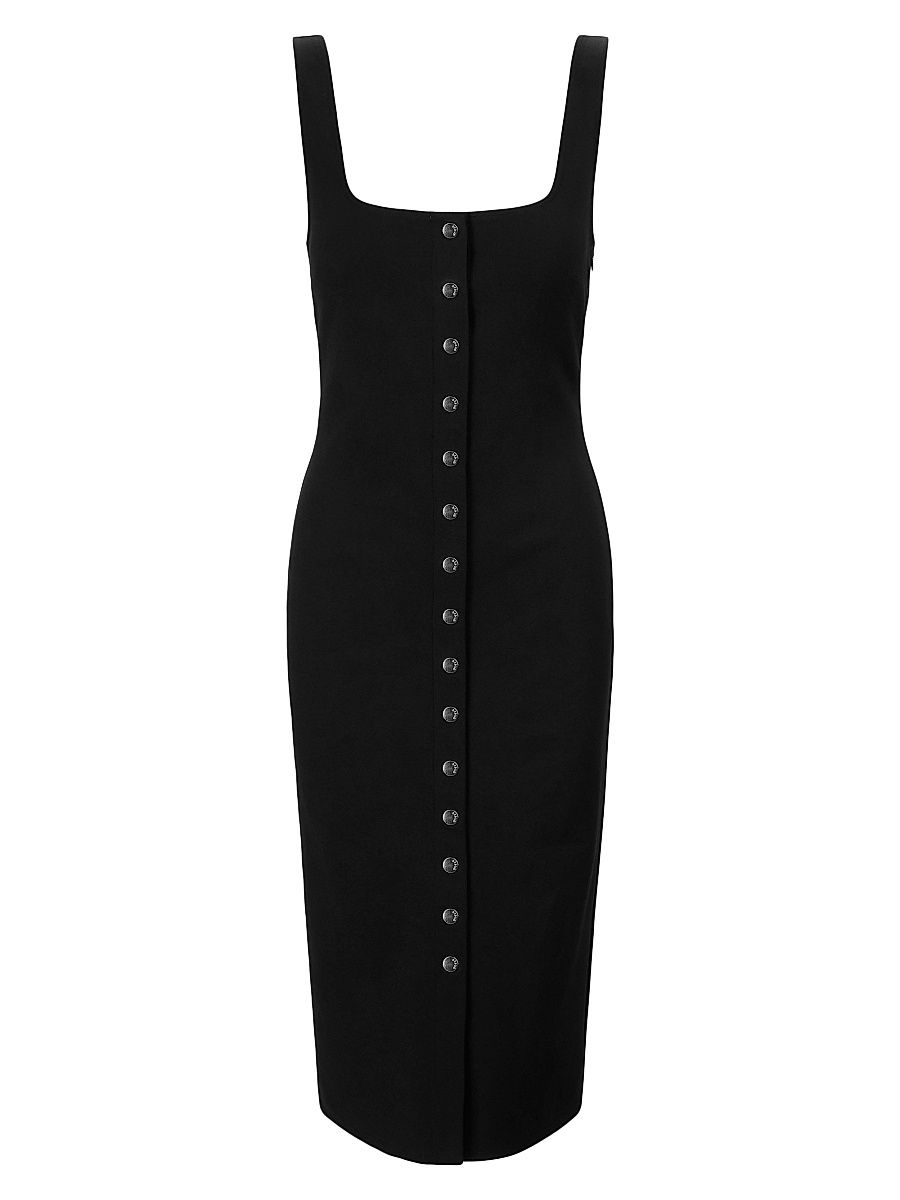 Women's Domani Scoopneck Midi-Dress - Black - Size Medium