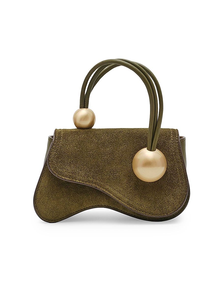 Women's Kazia Nano Suede Top Handle Bag - Sand Dollar