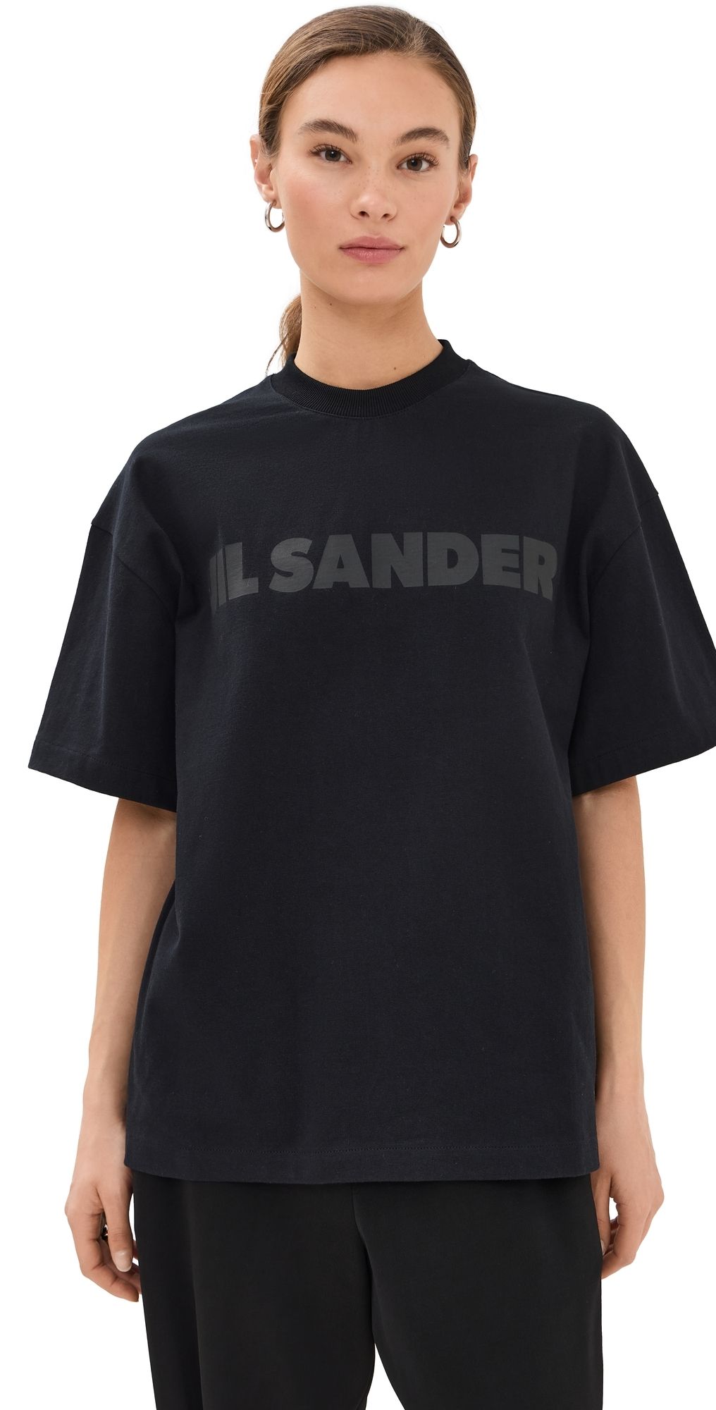 Jil Sander Crew Neck Short Sleeve Tee Black S