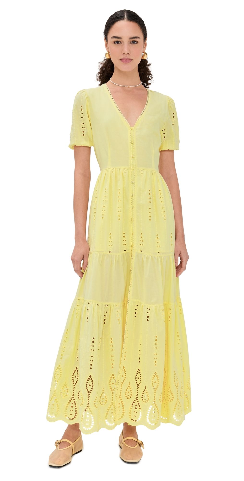 Playa Lucila Maxi Dress Butter Yellow XL