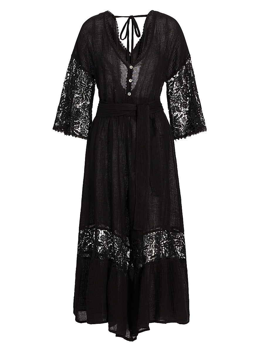 Women's Magda Belted Jumpsuit - Black