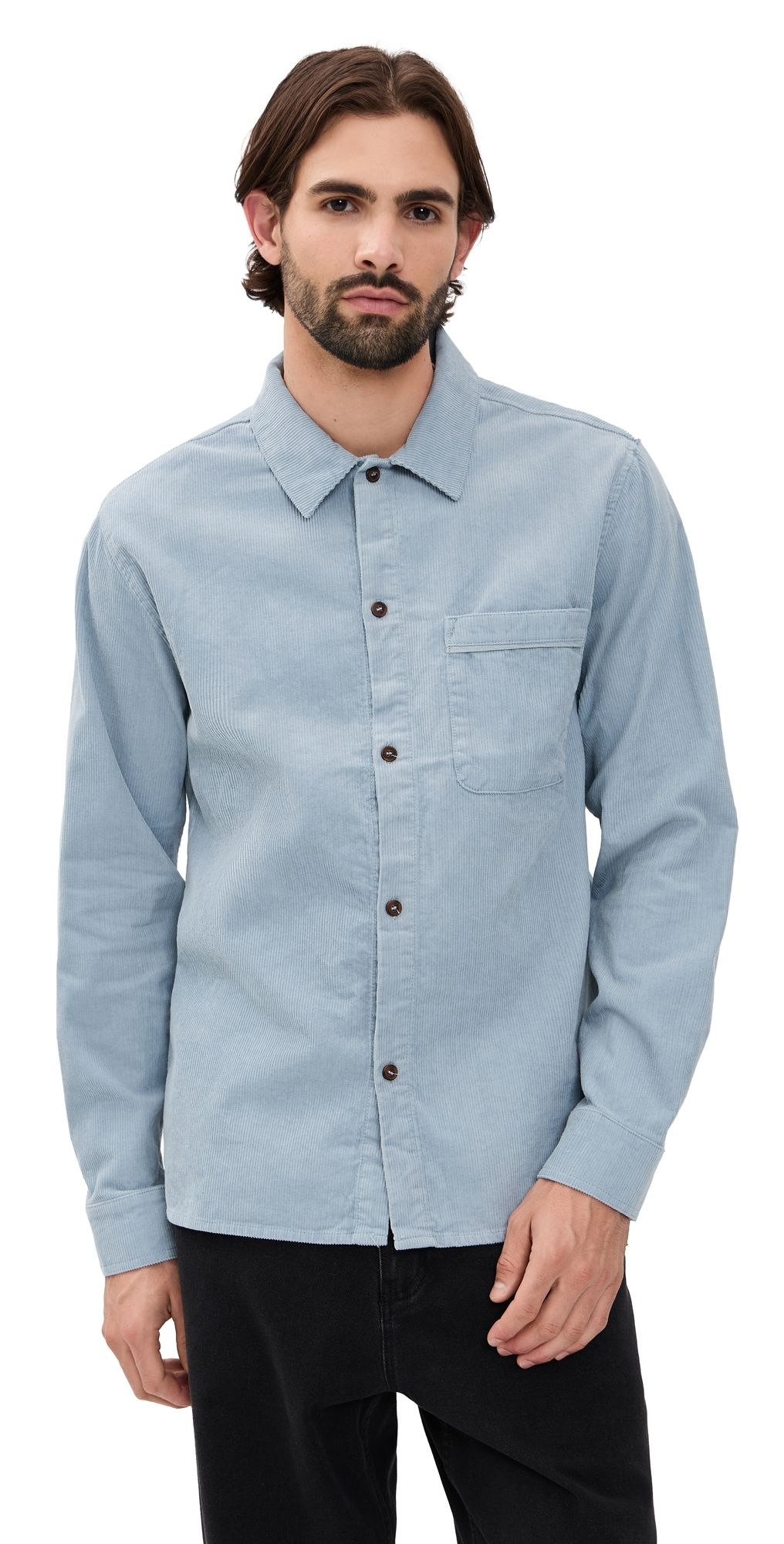 Rhythm Corduroy Shirt Mist S
