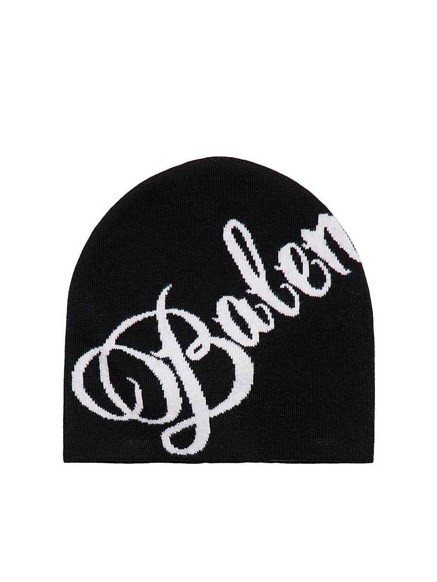 Men's Big B Beanie - Black White - Size Medium