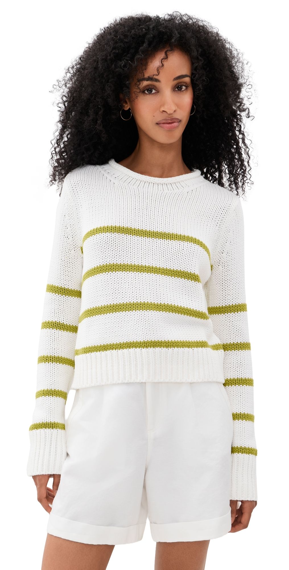 La Ligne Mini Marina Sweater Cream/Key Lime L