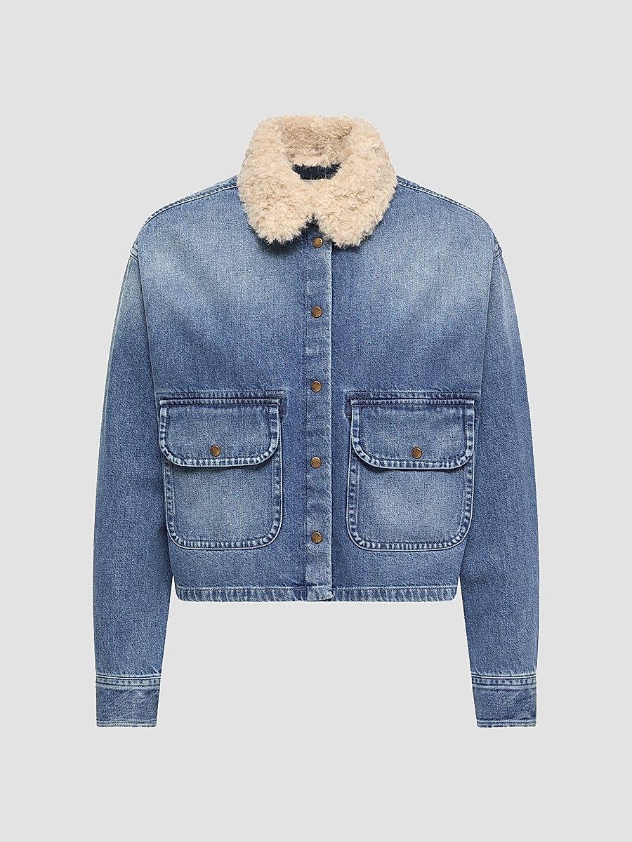 Women's Shirt in Denim - Denim Blue - Size Medium