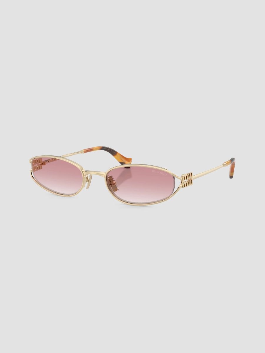 Miu Miu Women's 54MM Oval Sunglasses - Gold