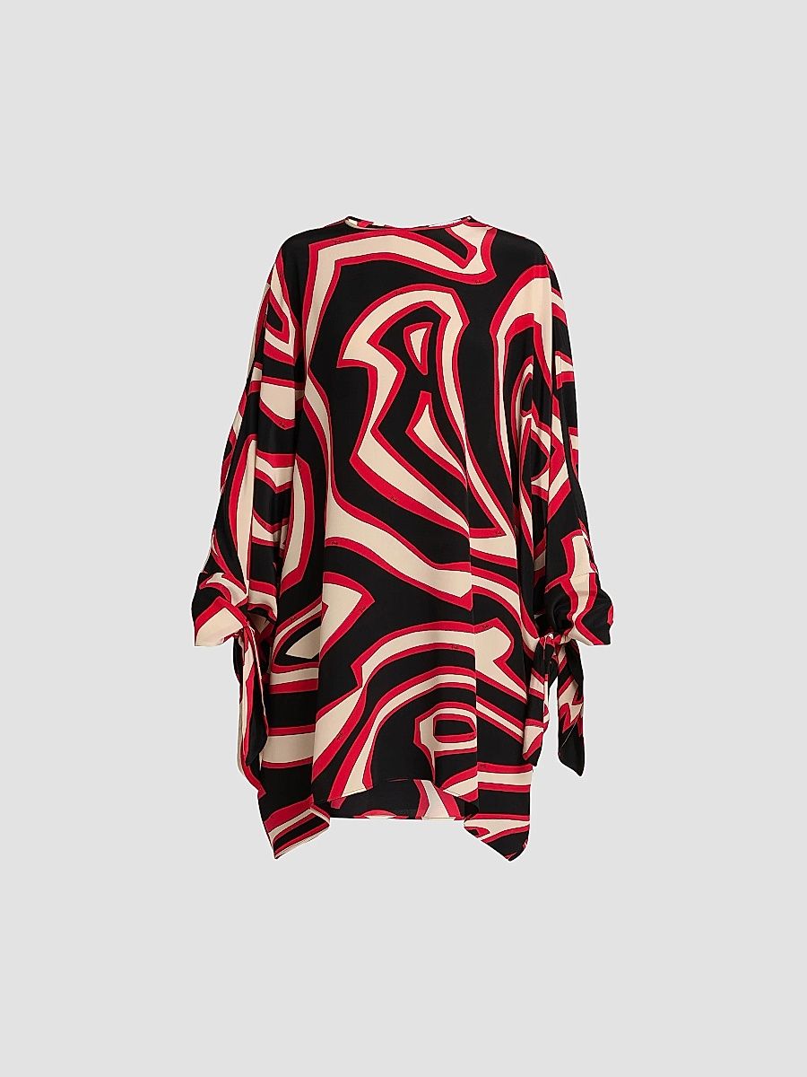 Pucci Women's Passepartout Crêpe De Chine Caftan - Gold Red