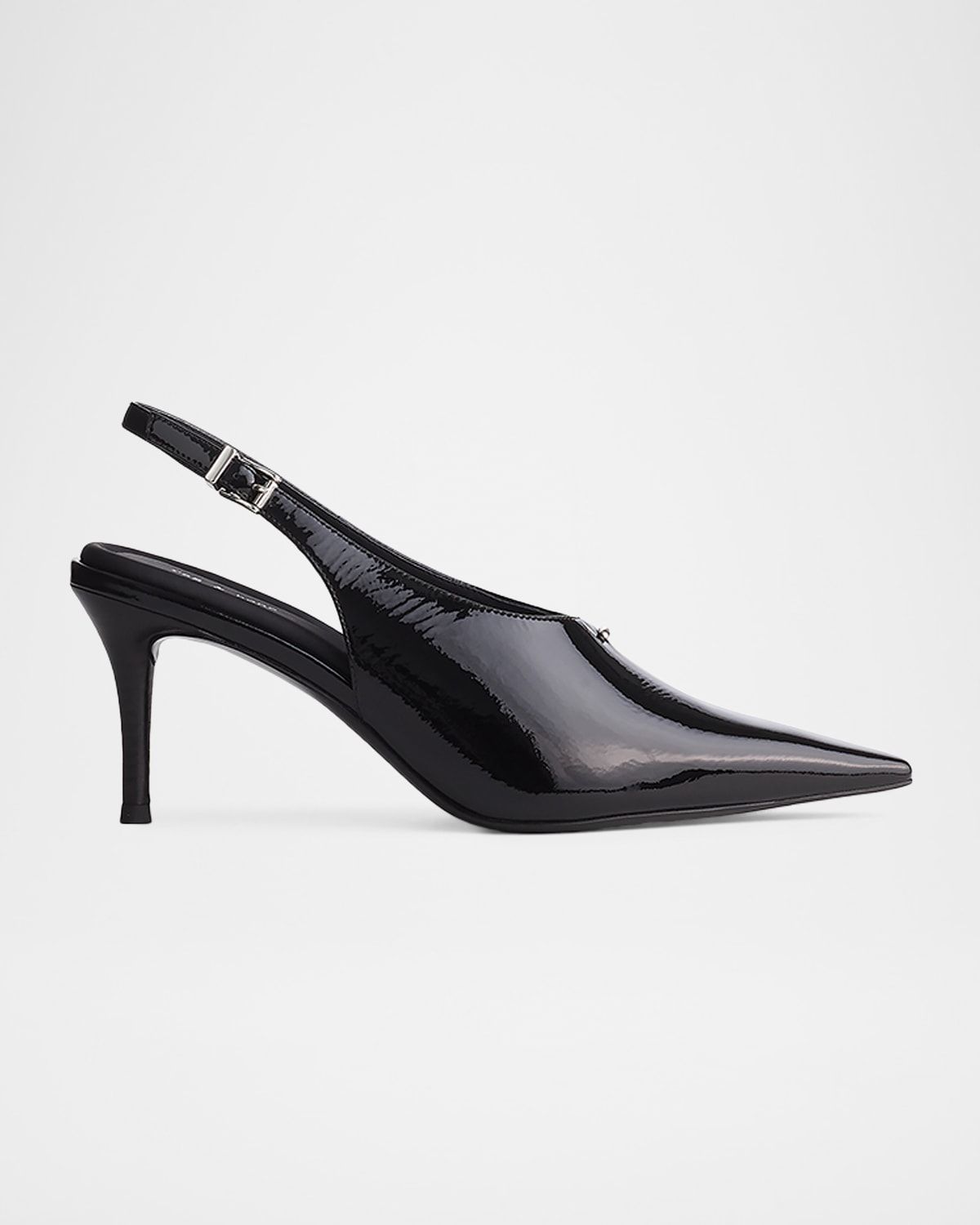 75mm Mercer Leather Slingback Pumps