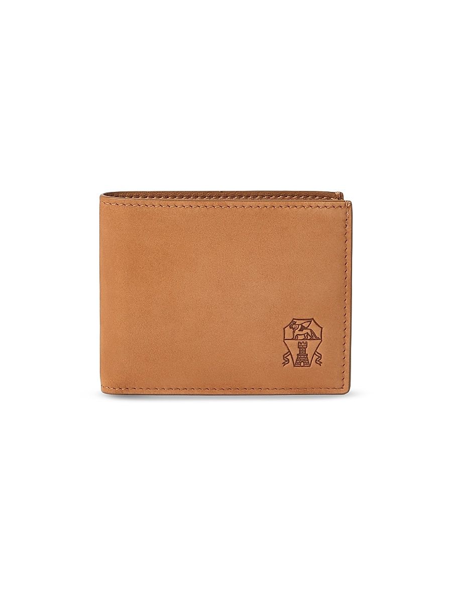 Men's Nubuck Wallet - Cognac
