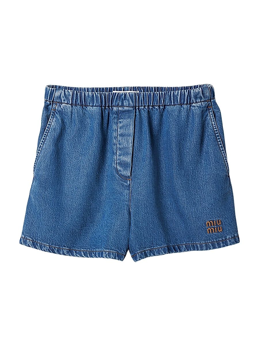 Women's Denim Bermudas - Blue - Size 4