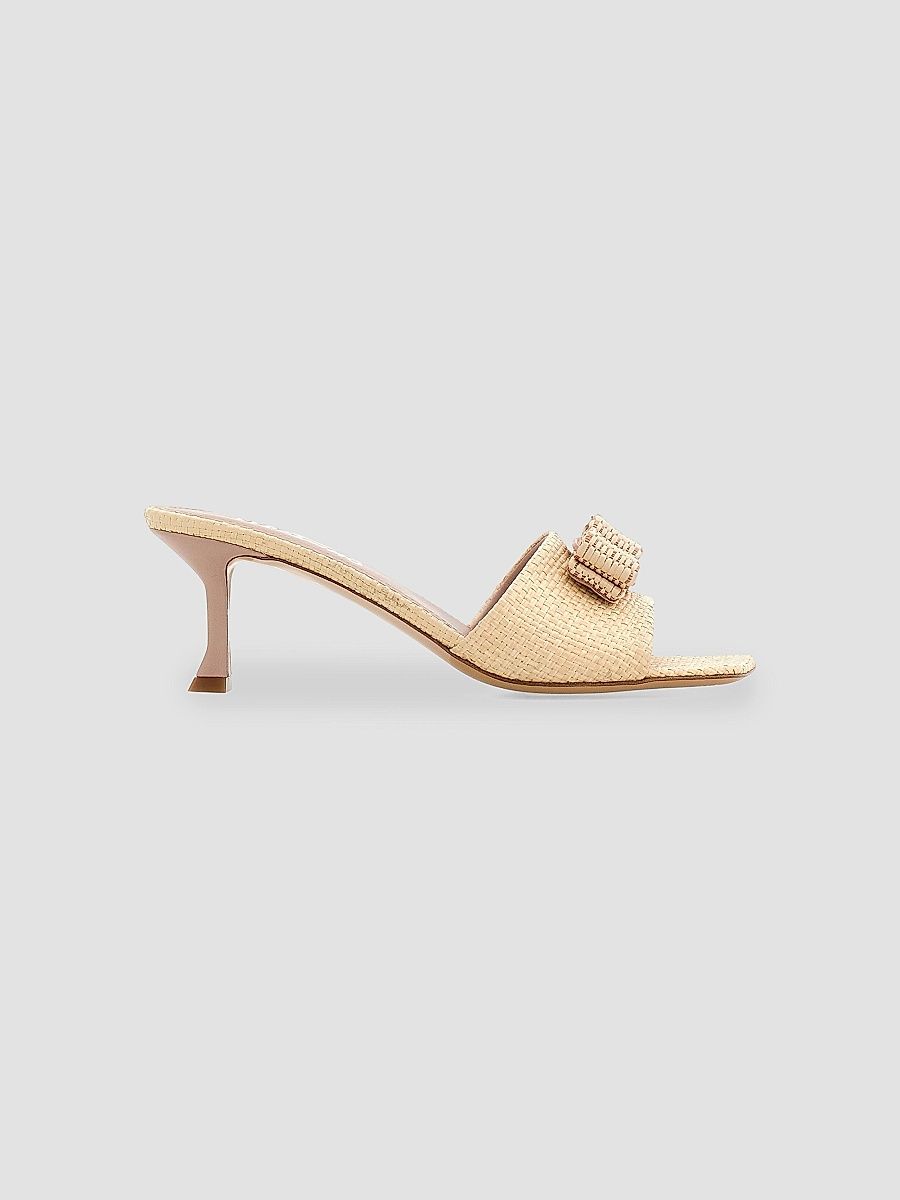 Women's Isaura 55MM Open-Toe Mules - Beige - Size 11