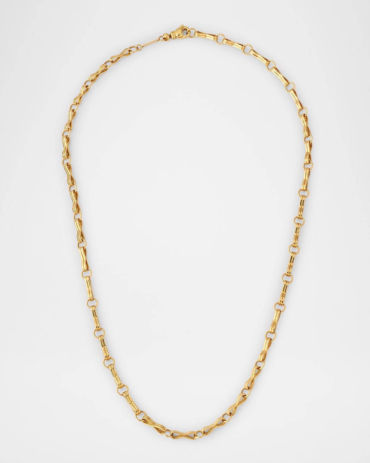 Large Motif Double Link Chain, 20"L