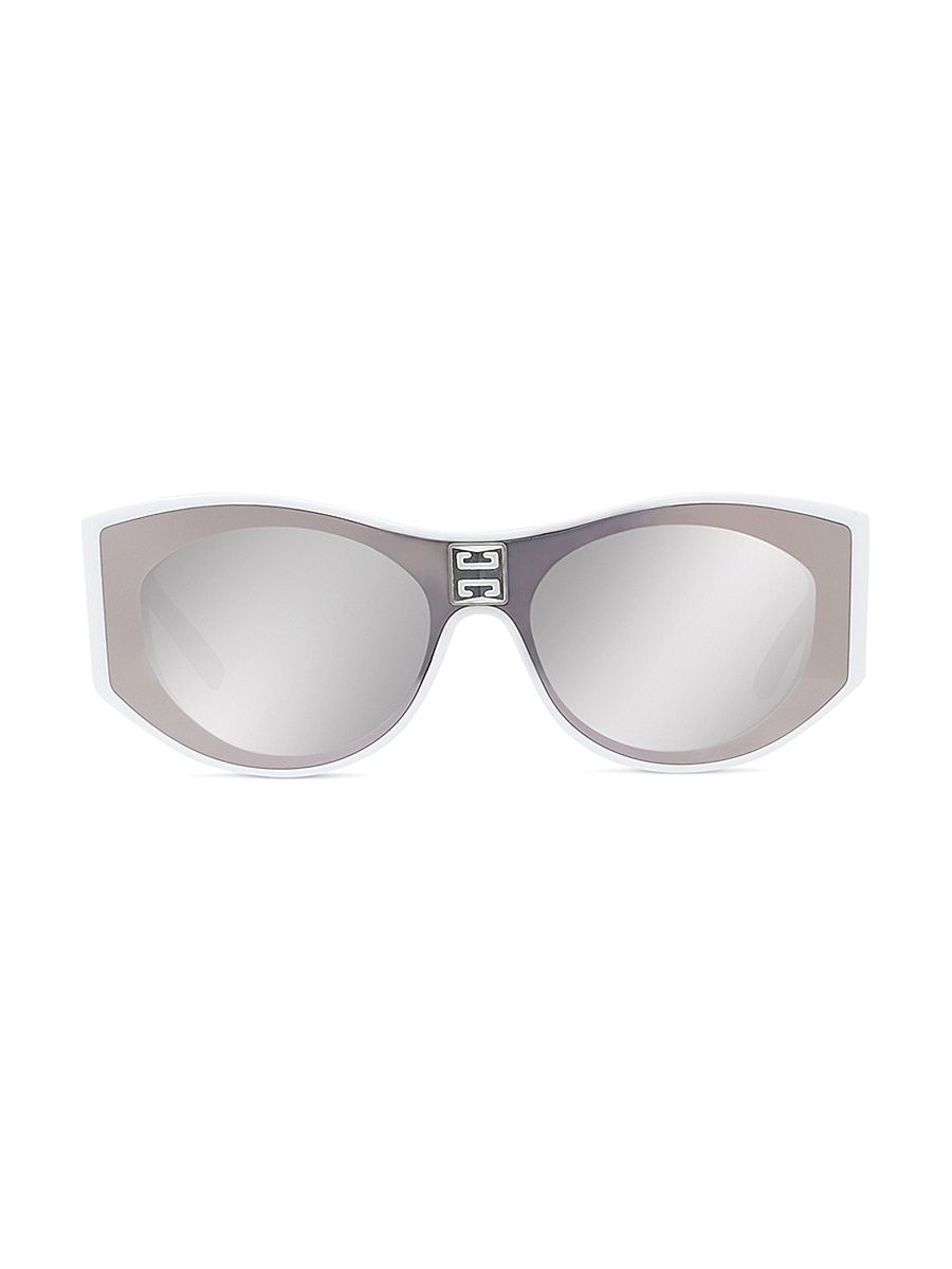 Women's 4G Oval Sunglasses - White Smoke Mirror