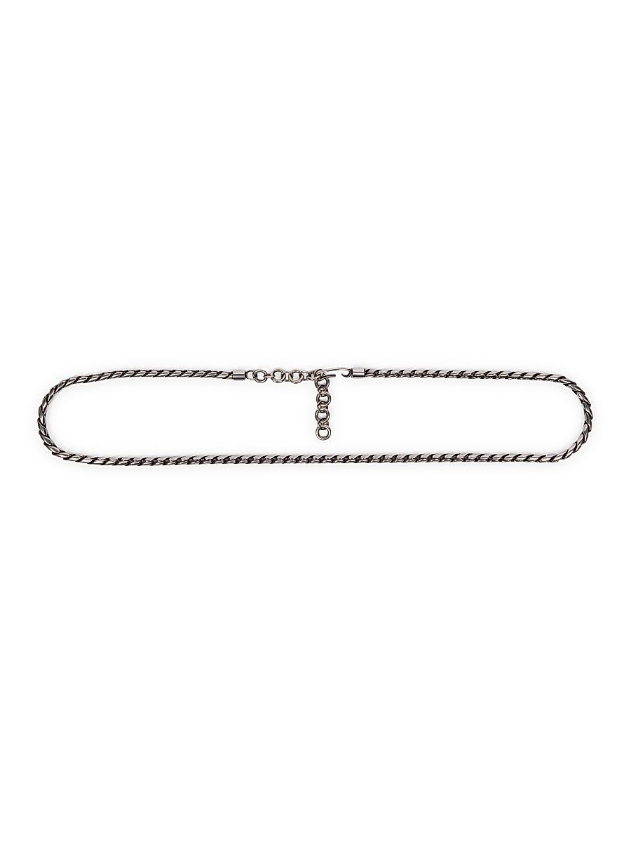 Men's Twisted Metal Chain Belt - Palladium