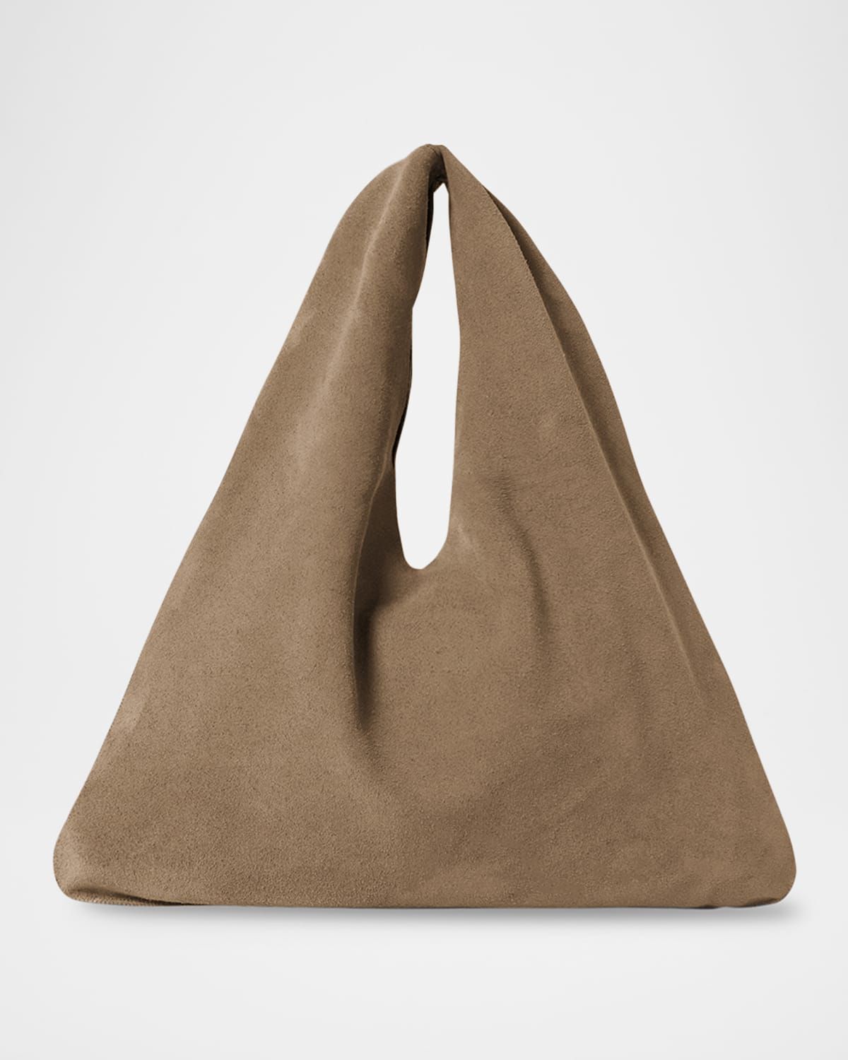 Small Bindle Top-Handle Bag in Plush Suede
