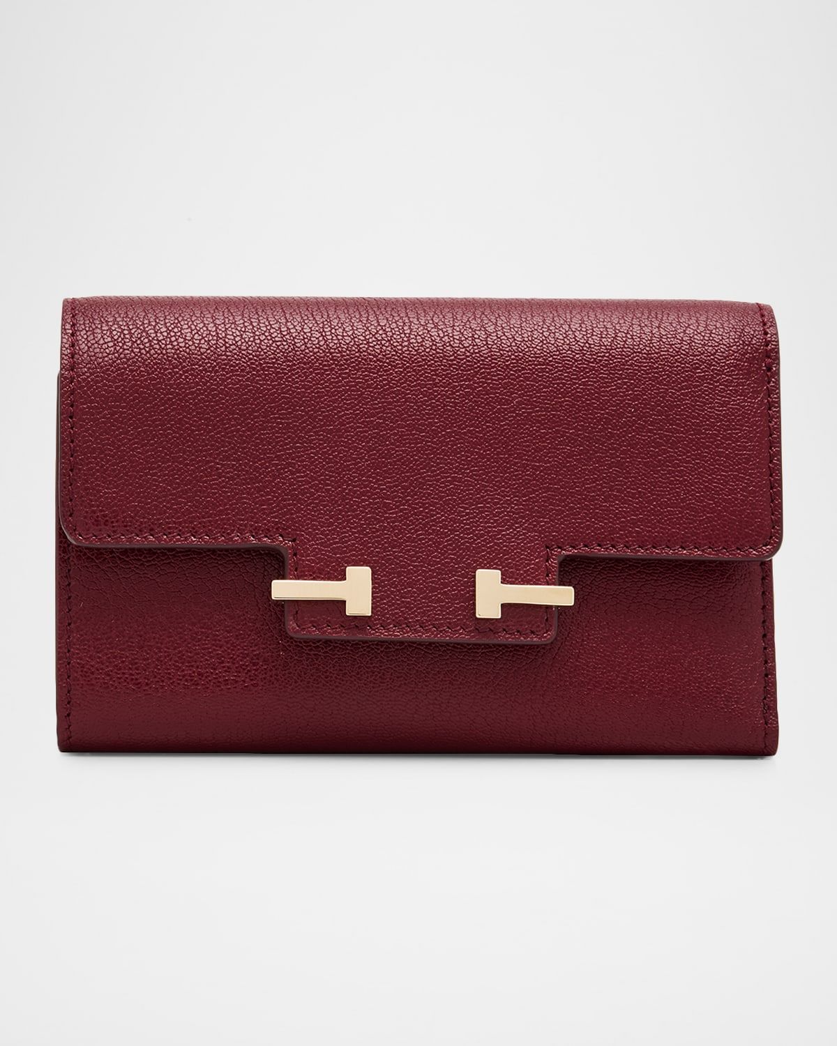 Aube Supple Grain Leather Compact Wallet