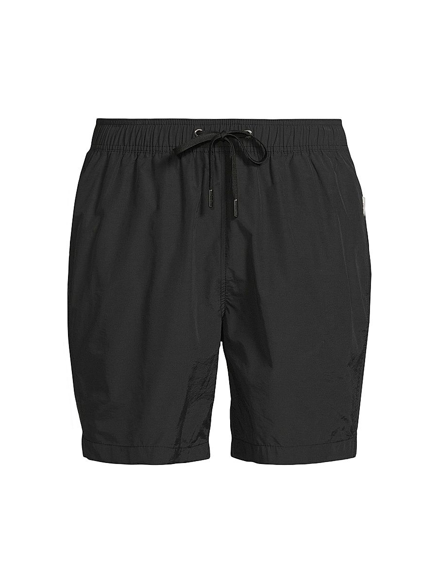 Men's Charles Cotton-Nylon Shorts - Black - Size XXL