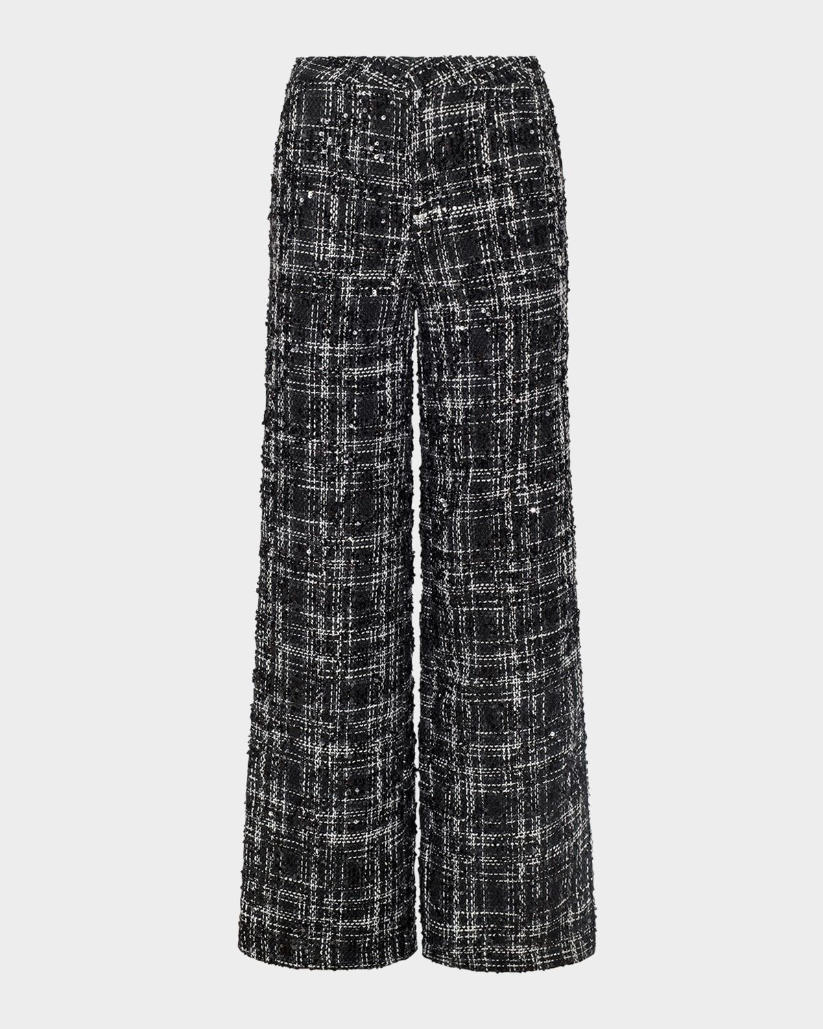 Livvy Sequined Tweed Trousers