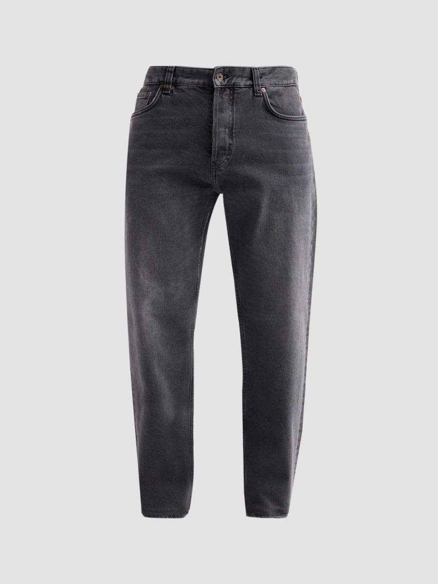 Emporio Armani Men's Tapered-Leg Jeans - Solid Medium Grey - Size 42