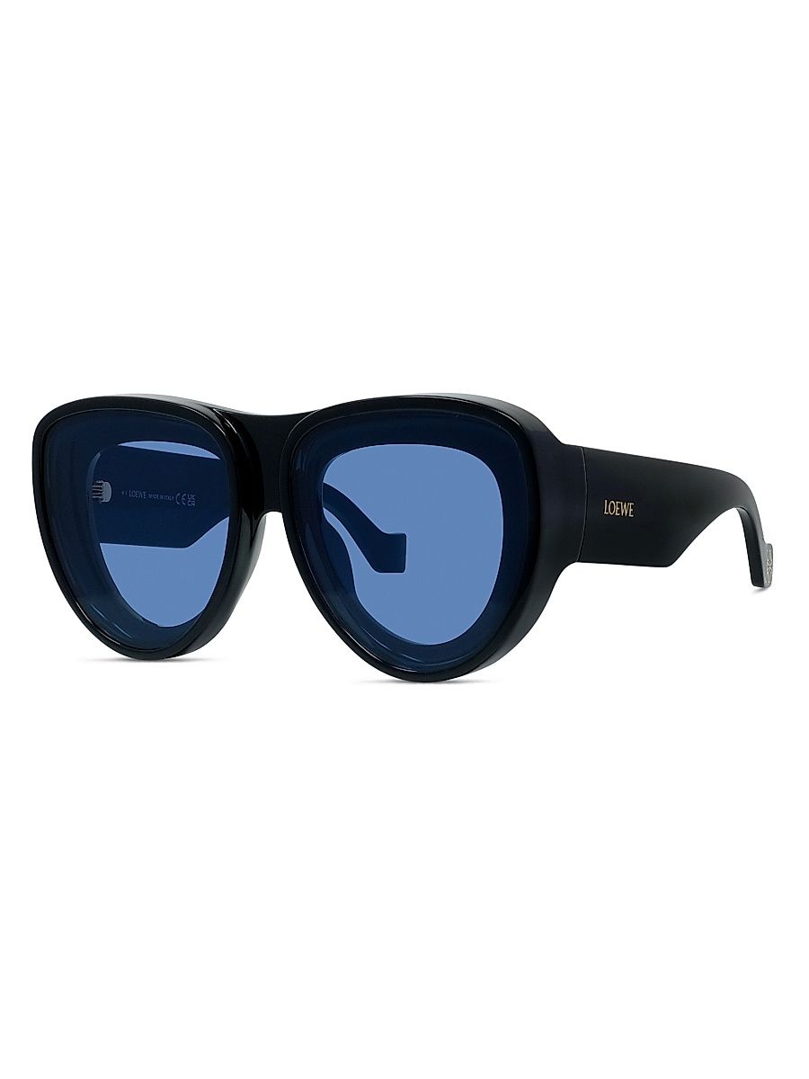 Women's LOEWE x Paula's Ibiza 61MM Pilot Sunglasses - Black Blue