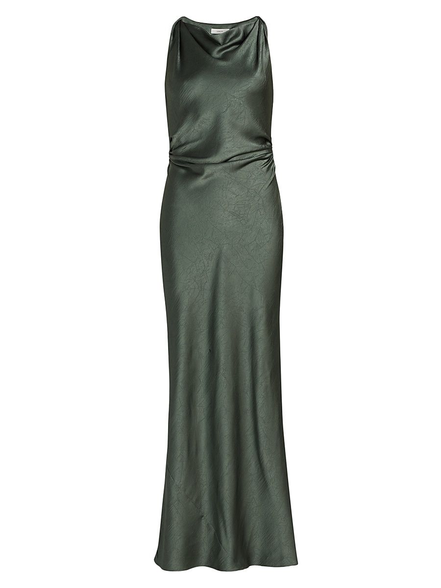 Women's Twist Shoulder Cowlneck Maxi Dress - Peg Pine Grove - Size 8