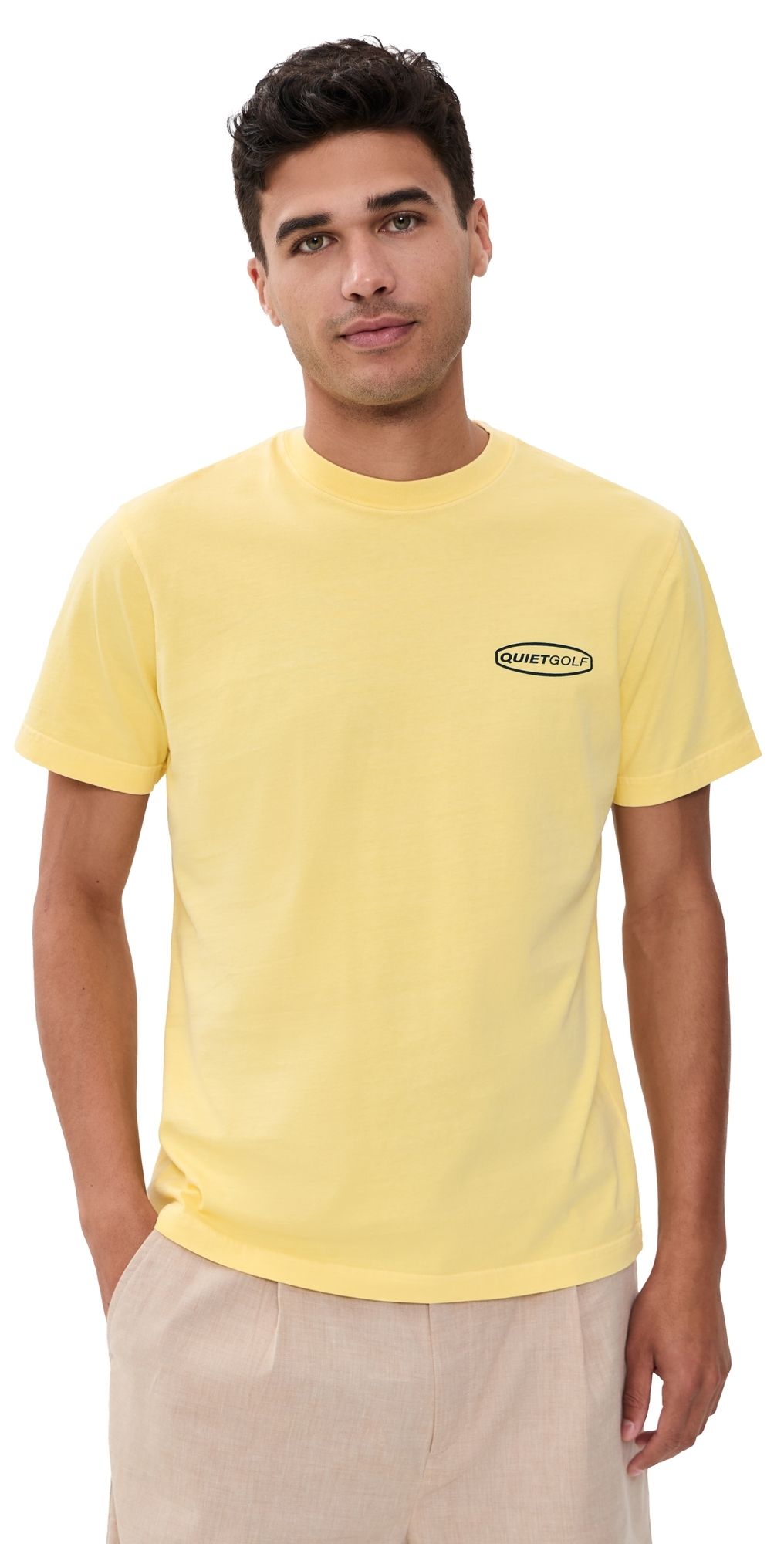 Quiet Golf Pro Shop T-Shirt Yellow M