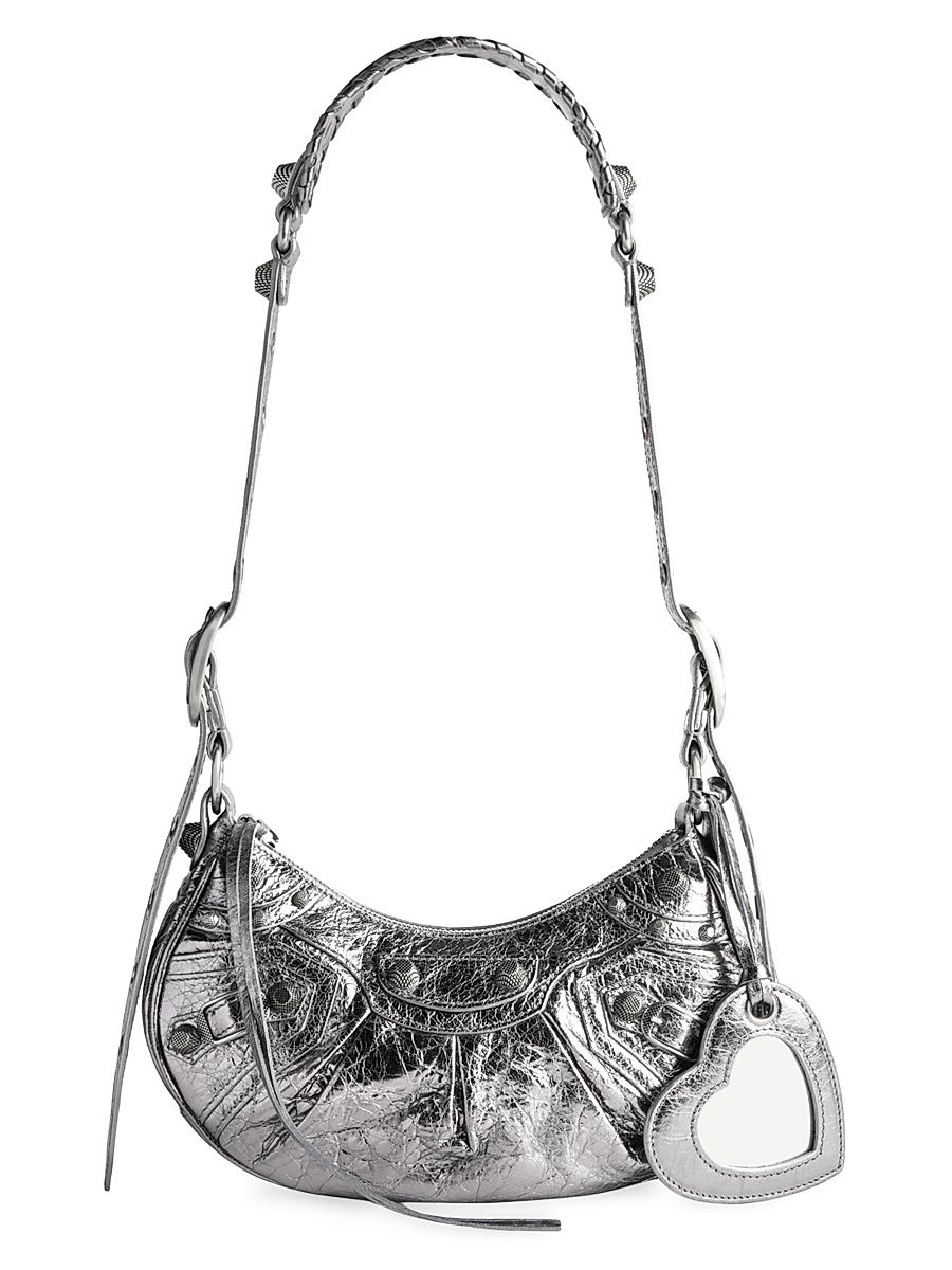 Women's Le Cagole XS Shoulder Bag Metallized - Silver