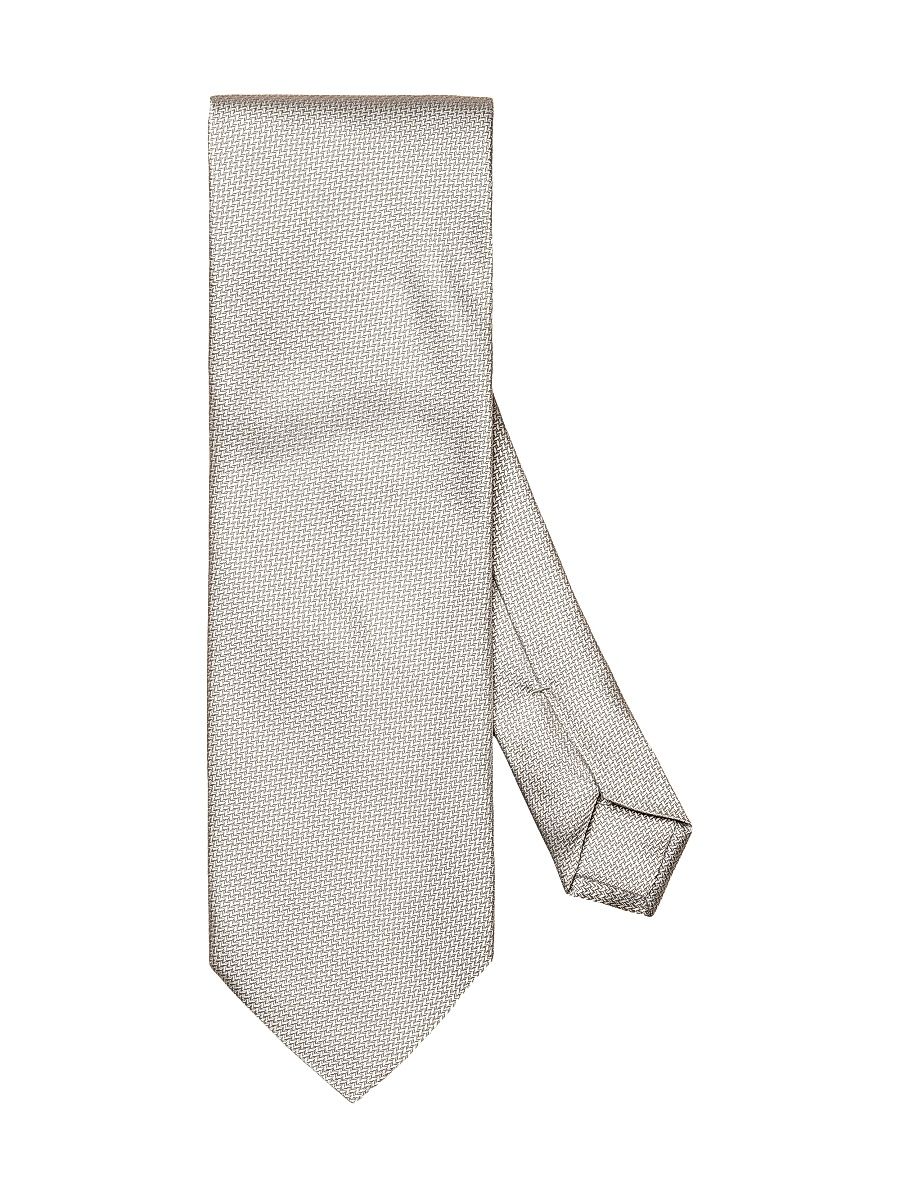 Men's Herringbone Silk Tie - Grey