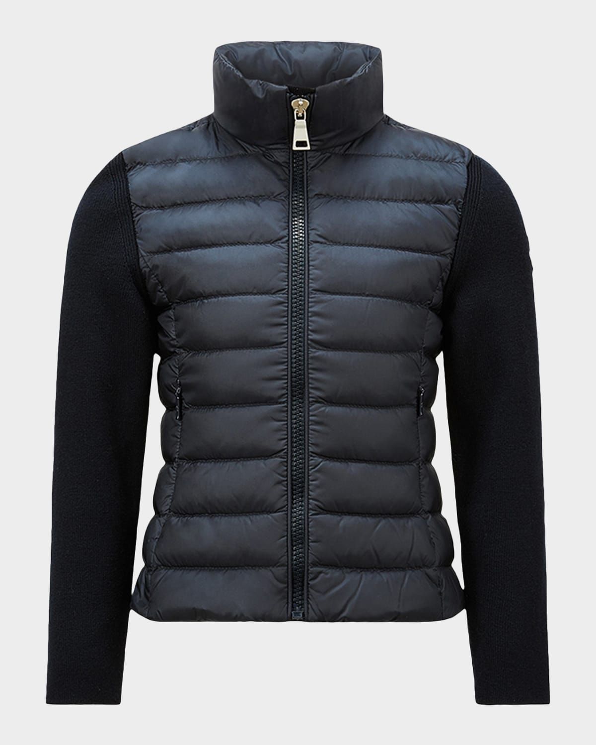 Girl & apos;s Padded Wool Zip-Up Cardigan, Size 4-6